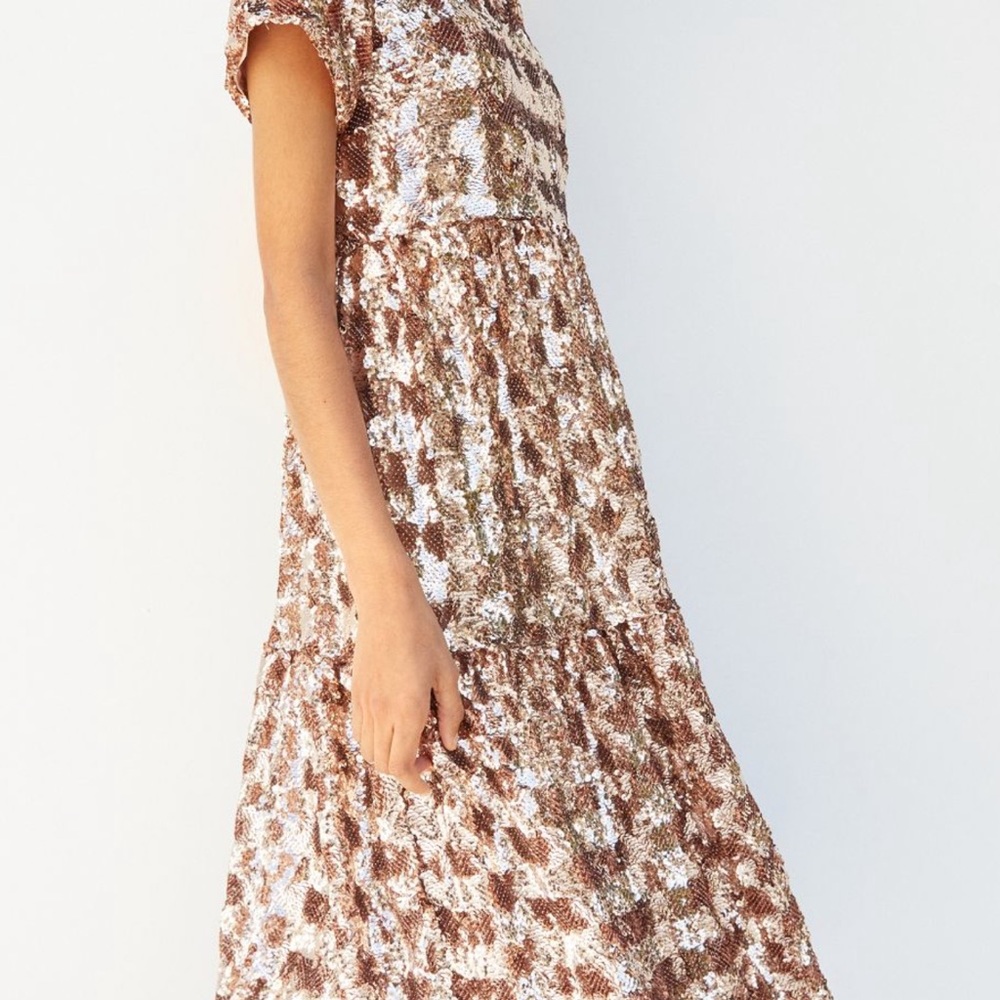 Anthropologie Bernadette Sequin Dress